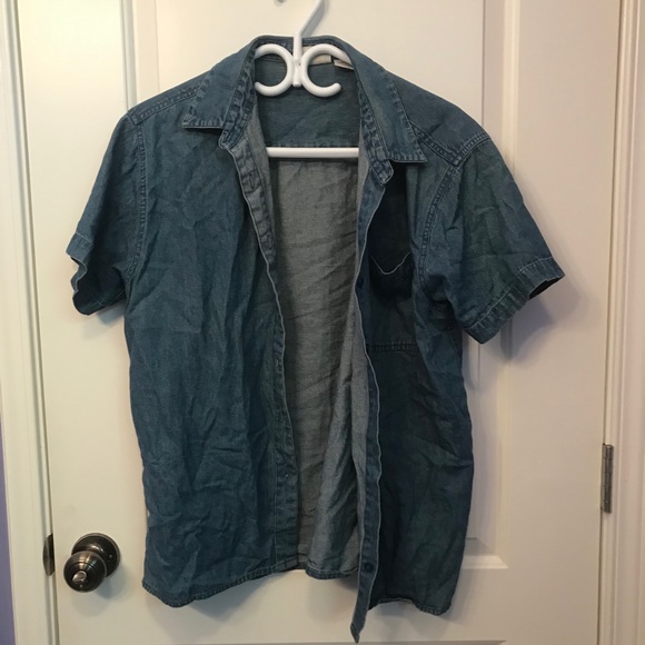 Worn shirt with jean look - Picture 4 of 4